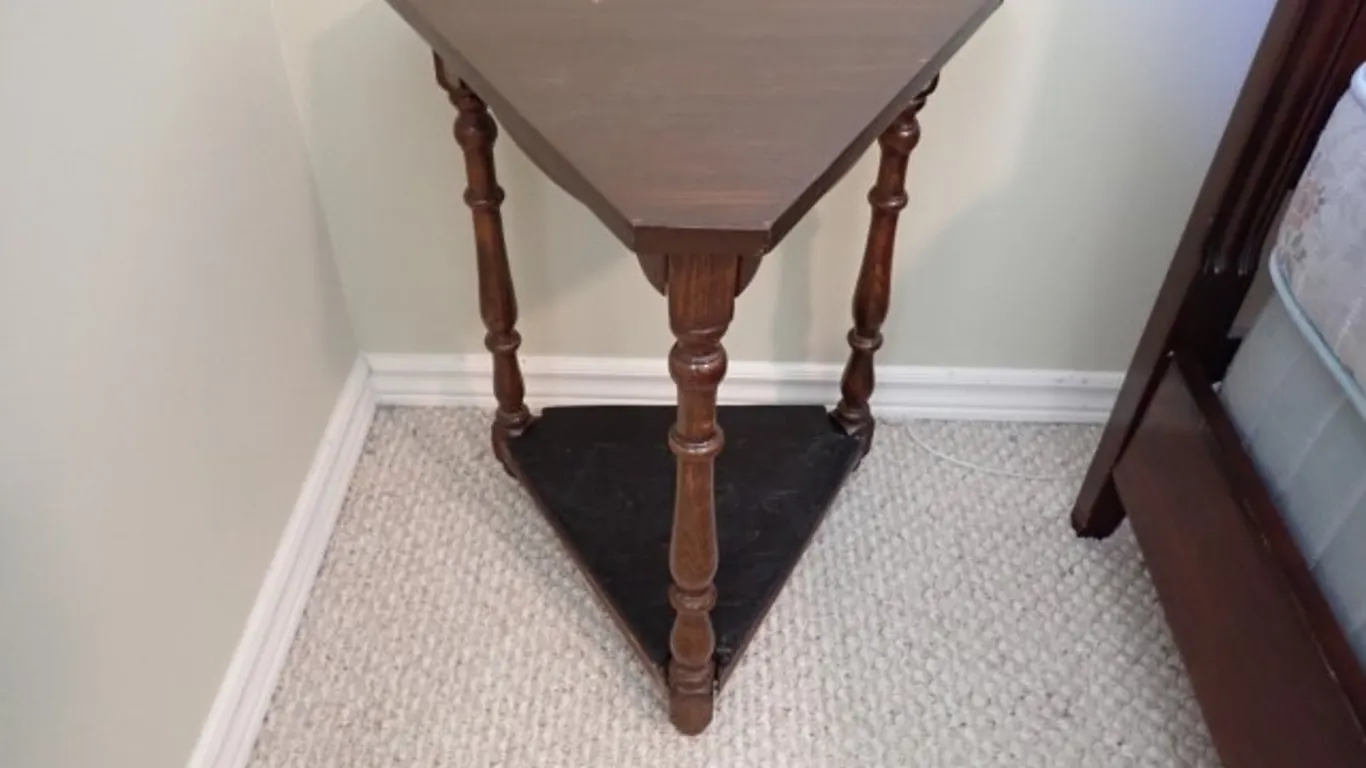 Triangular Corner Side Table