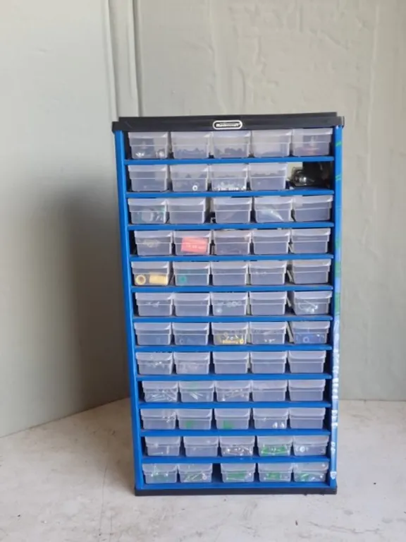 Hardware Lot with Mastercraft drawer storage caddy
