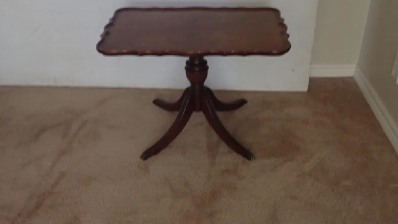 Pie-Crust Pedestal Occasional Table