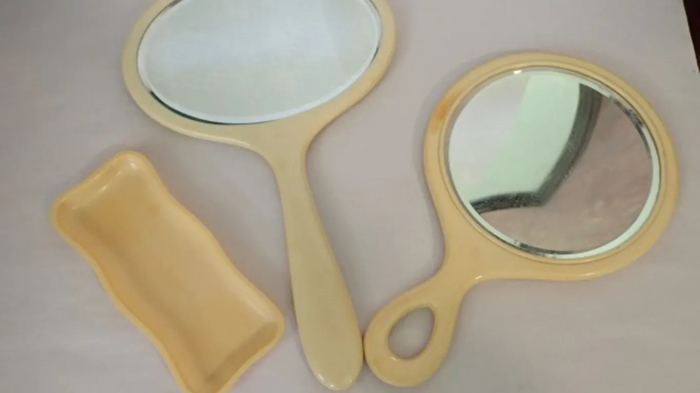 French Ivory Celluloid Vanity Set