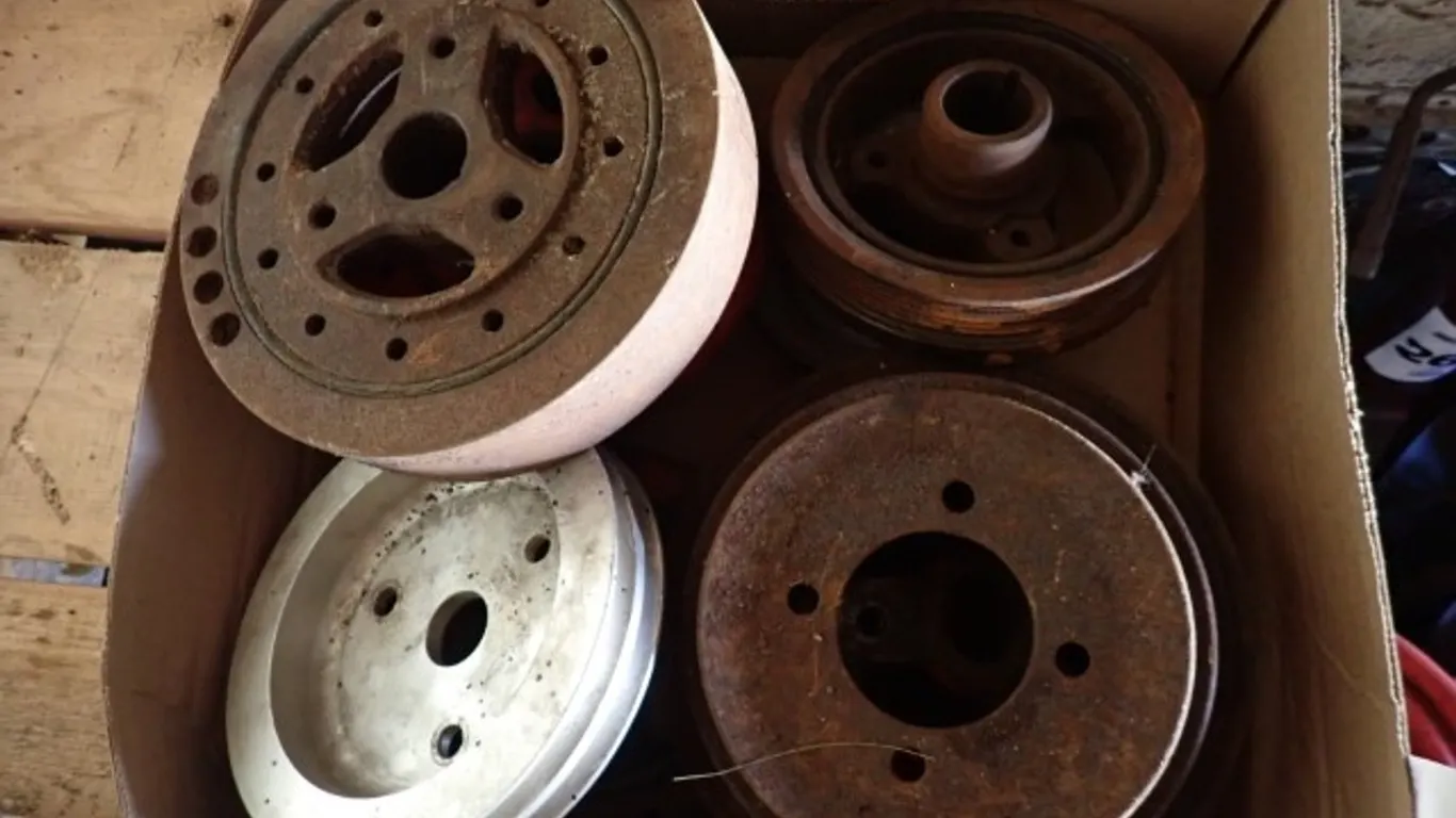 Assorted Vintage Automotive Belt Pulleys