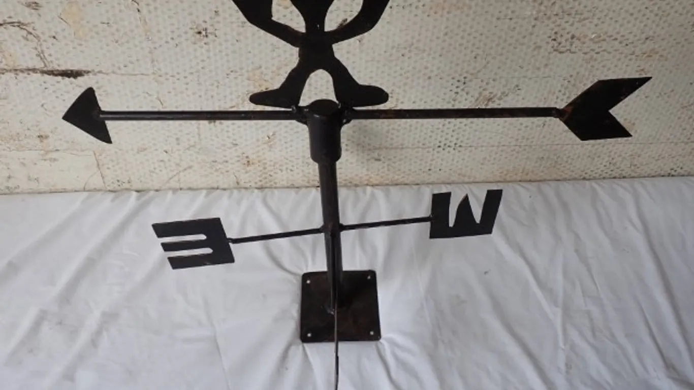 Whimsical Figural Metal Weathervane