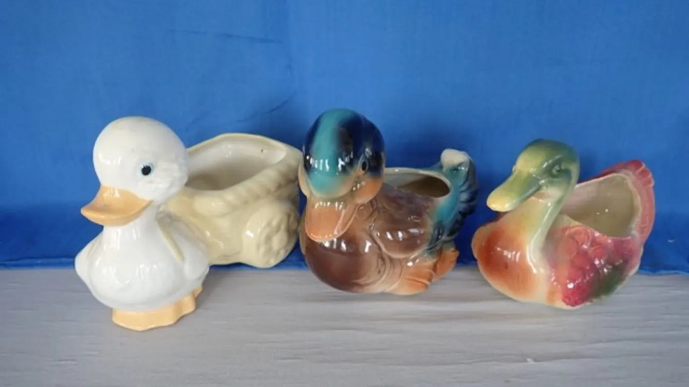 Ceramic Duck Planters