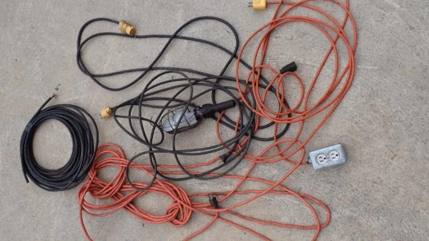 Extension Cord & Trouble Light