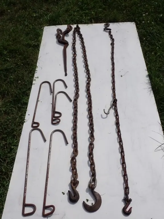 Logging/Tow Chain, Lever Style Chain Binder and other two Chain