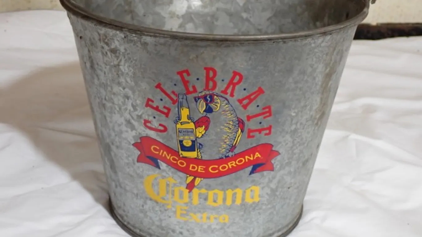 Corona Extra Galvanized Beer and Ice Pail