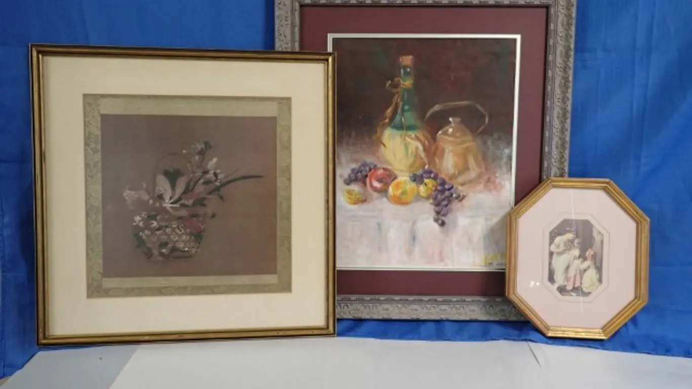 Three Framed Decorative Artworks