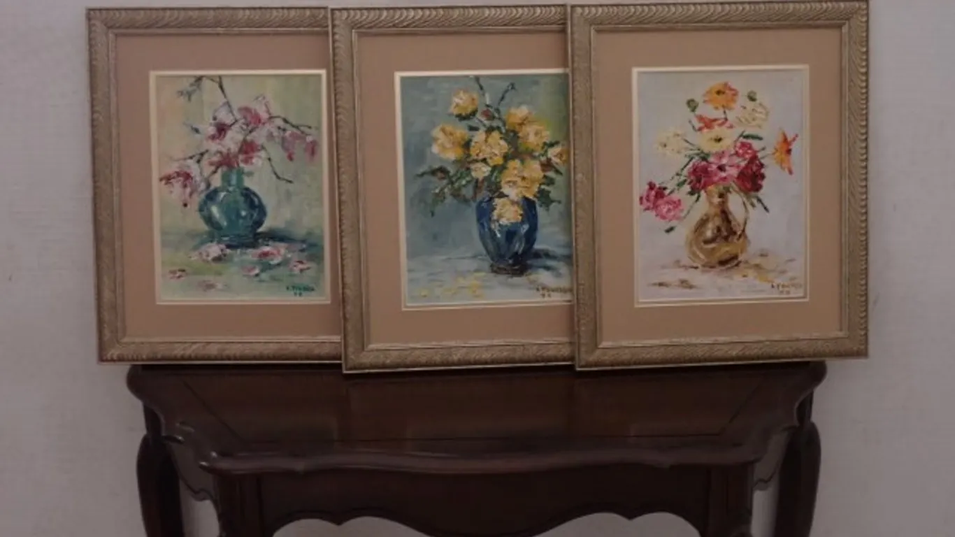 Three Signed Floral Still-Life Pictures