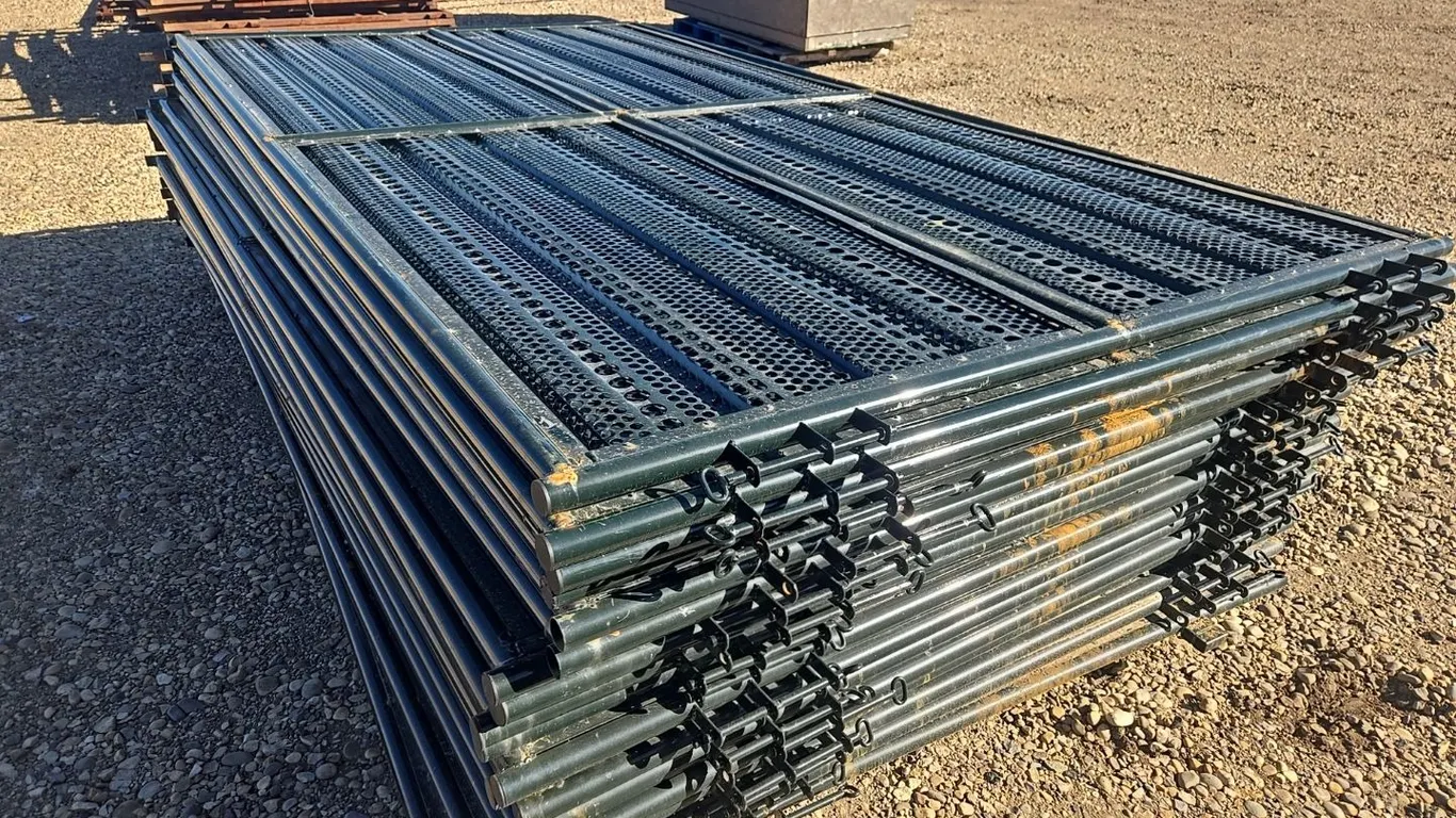 20- Steel Wind Break Panels (Unused)
