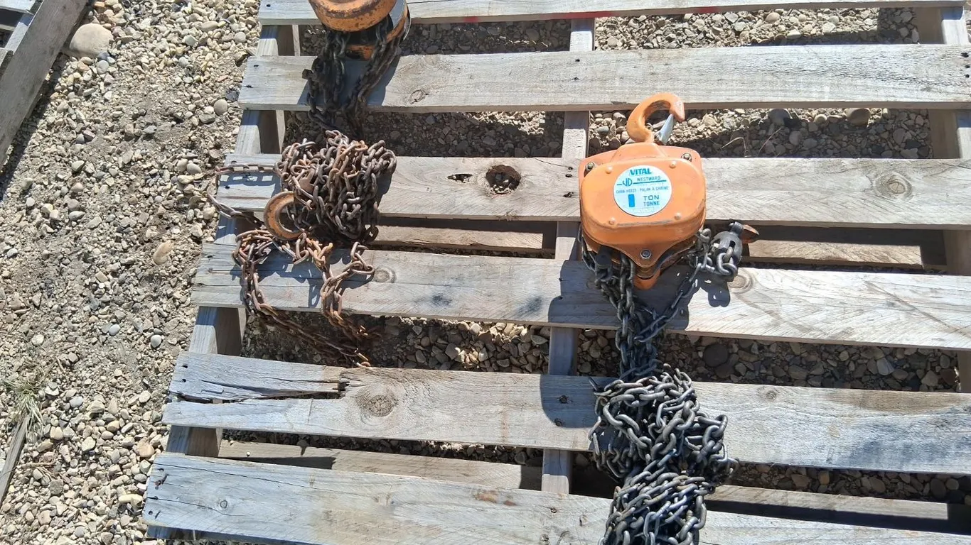 2- 1 Ton Chain Hoists