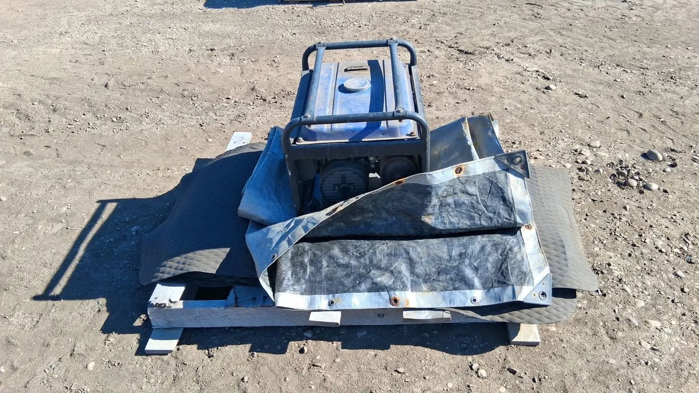 Tarp, Rubber Mats, Generator (Unknown Condition)