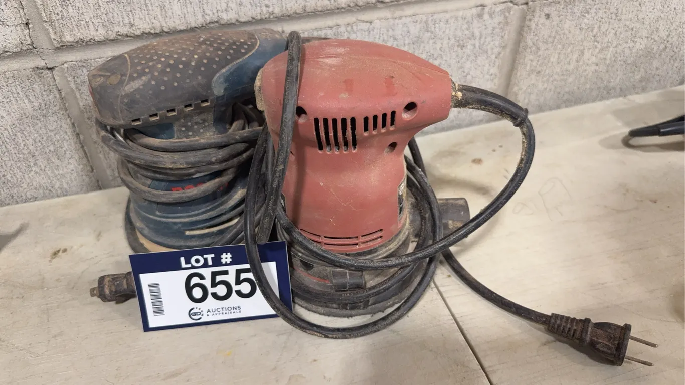 Lot of (2) Electric Palm Sanders