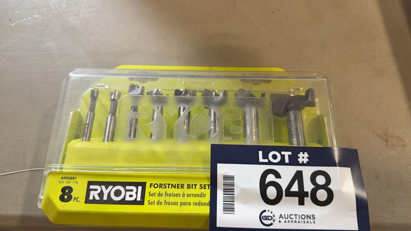 Ryobi 8-Piece Forstner Bit Set