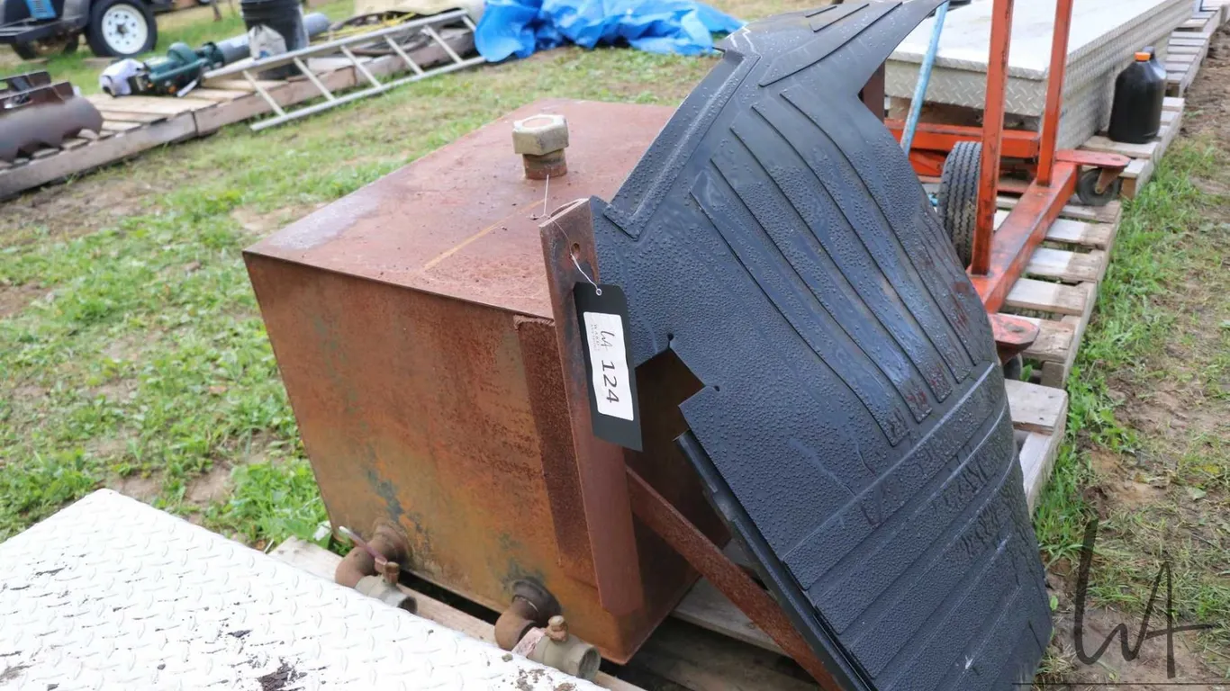 Steel fuel tank, 21"h x 27"w x 22"d