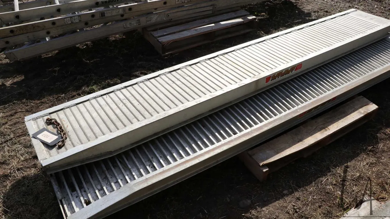 Pair of aluminum loading ramps, TUFF-A-NUFF