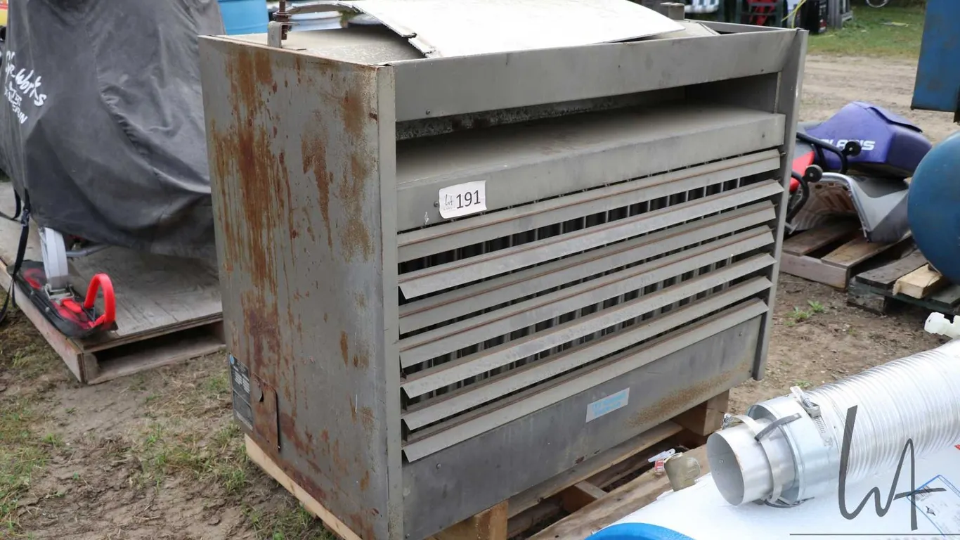 ITT Grinnell EXcello model PTO-400 natural gas forced air heater, not tested
