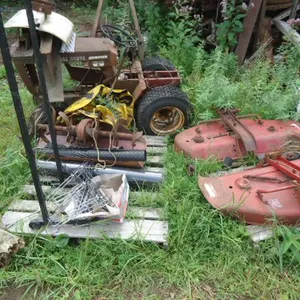 Wheel Horse Six Speed Mower, Frame with Decks and Tiller