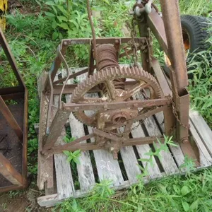 Vintage Wrecker Hoist and Work Cart