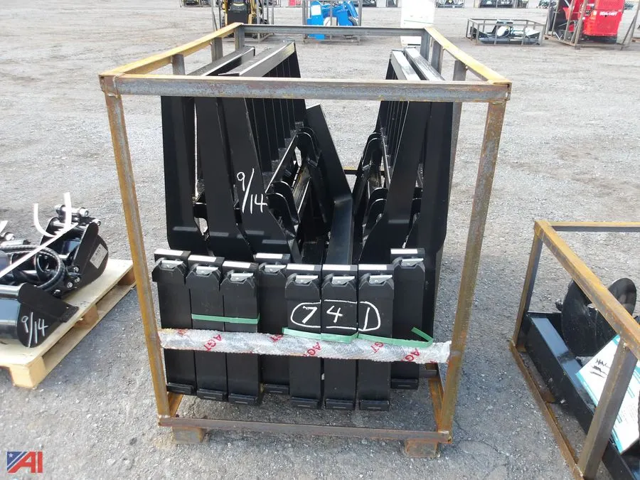 (5 Sets) Skid Steer Forks