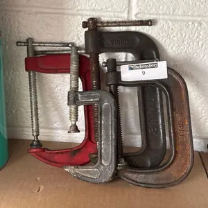LOT OF (4) METAL C-CLAMPS