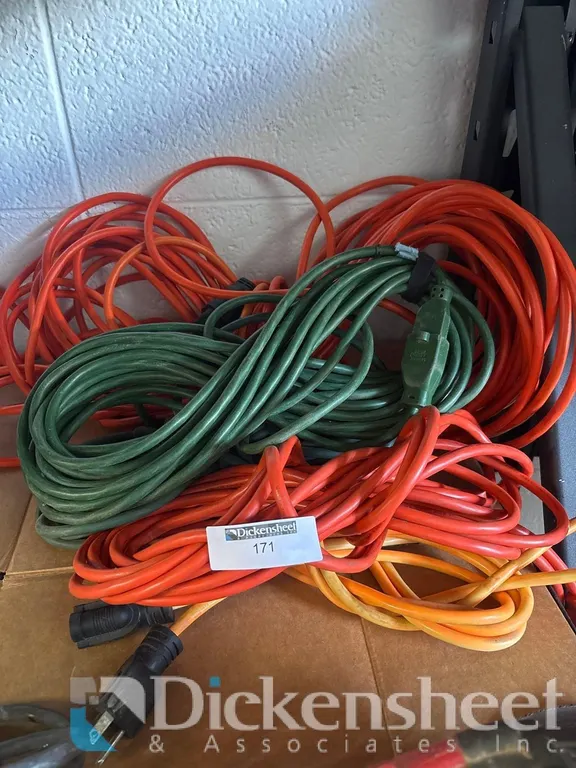 LOT OF EXTENSION CORDS