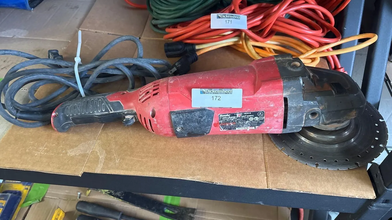 BAUER SEVEN INCH ANGLE GRINDER