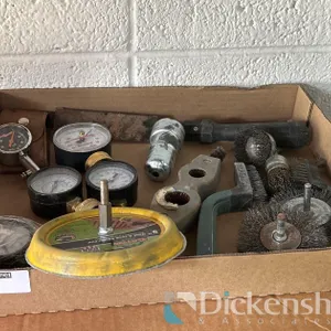 PRESSURE GAUGES AND WIRE BRUSHES