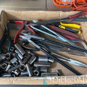 SOCKETS, CUTTERS AND PLIERS LOT