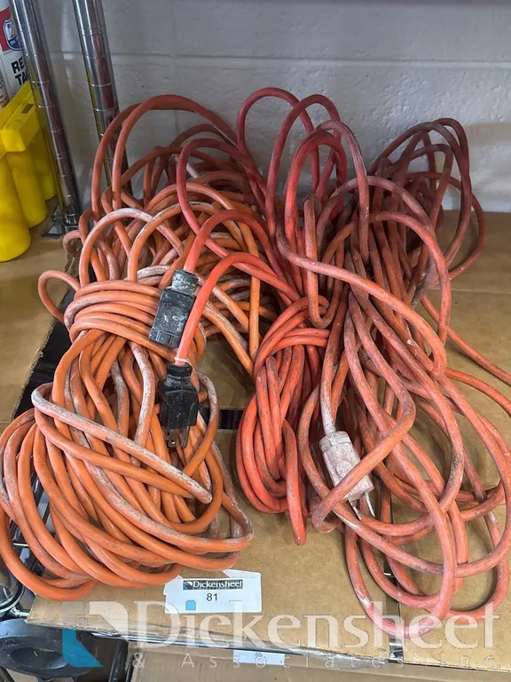 LOT OF EXTENSION CORDS