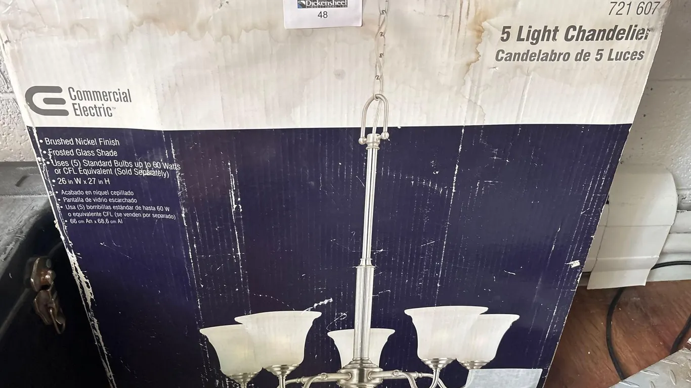 FIVE LIGHT CHANDELIER