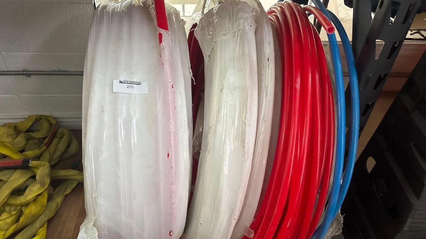 LARGE PLASTIC TUBING ROLLS