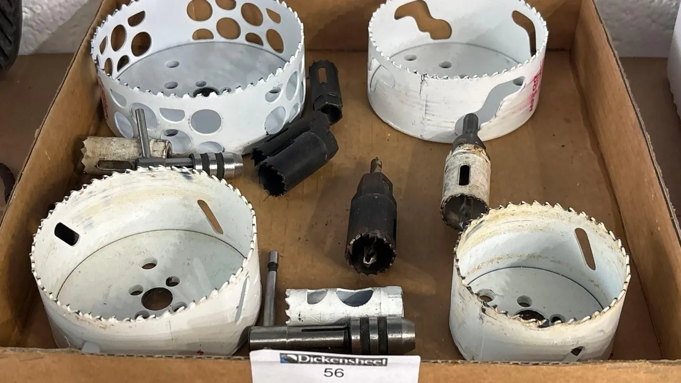 BI-METAL HOLE SAW SET WITH ARBORS AND MANDRELS