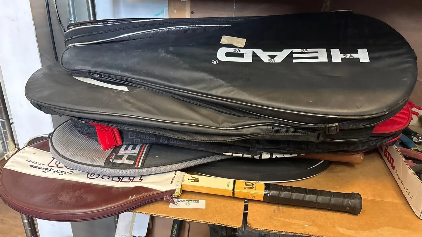 LARGE SELECTION OF RACKETS AND CASES