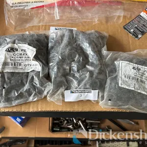 LOT OF METAL CRIMP RINGS