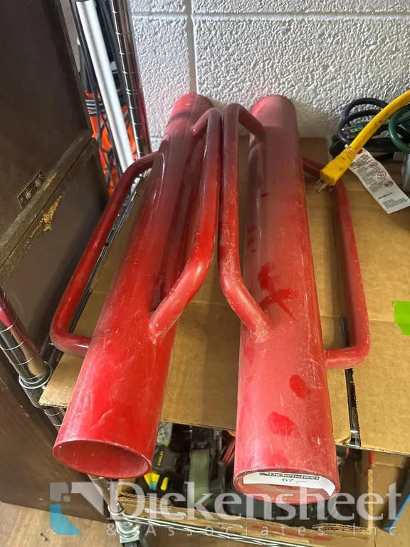 LOT OF (2) STEEL FENCE POST DRIVERS