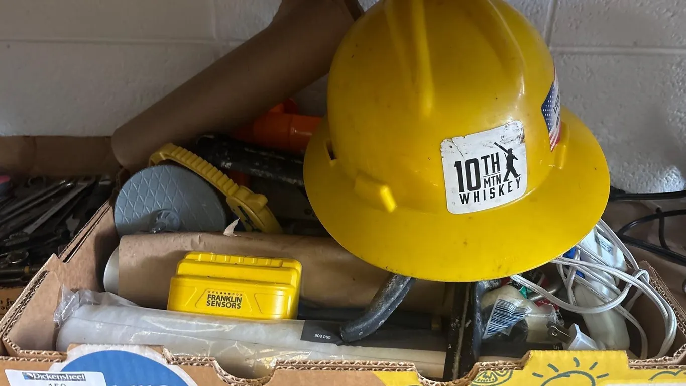 HARD HAT, GLUE GUNS, CAULK GUNS AND MORE