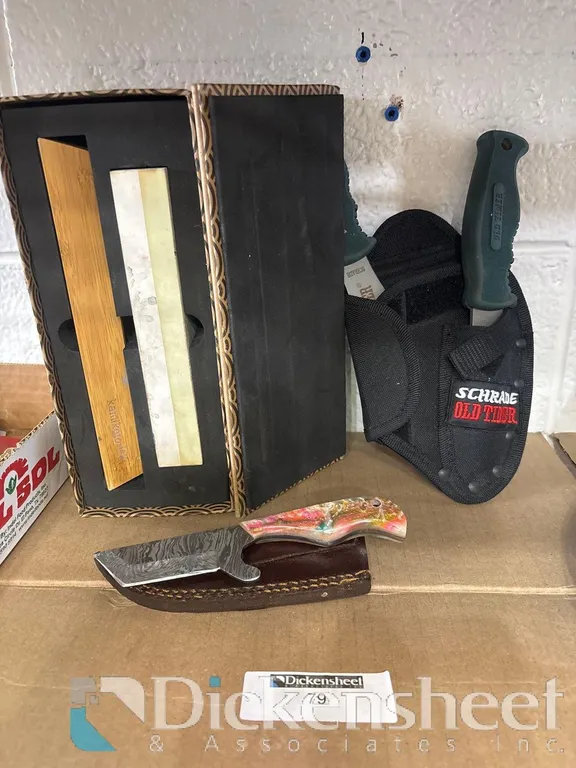 KNIVES AND SHARPENING STONES
