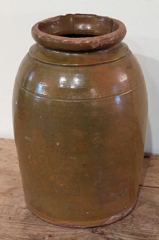 2 GAL SALT GLAZE STORAGE JAR CROCK GALENA ILLINOIS