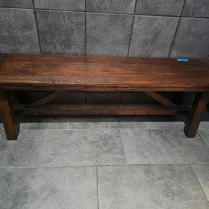 3 wooden benches, 5ft long x 14"