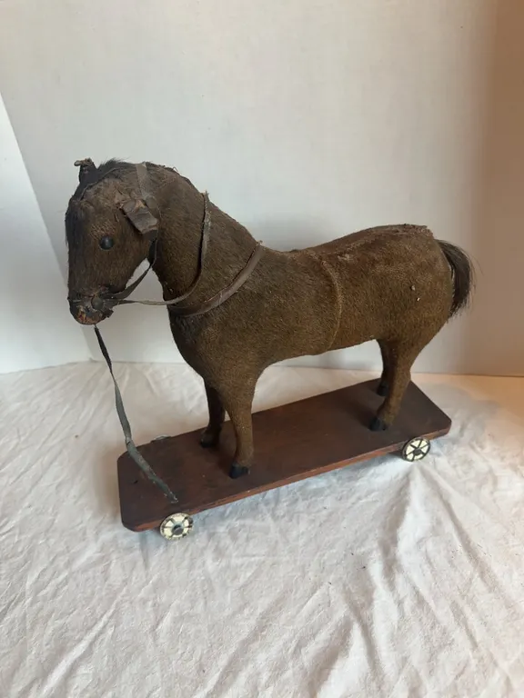 Vintage pull horse toy