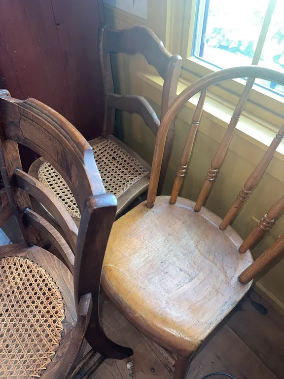 Antique/primitive chair and table