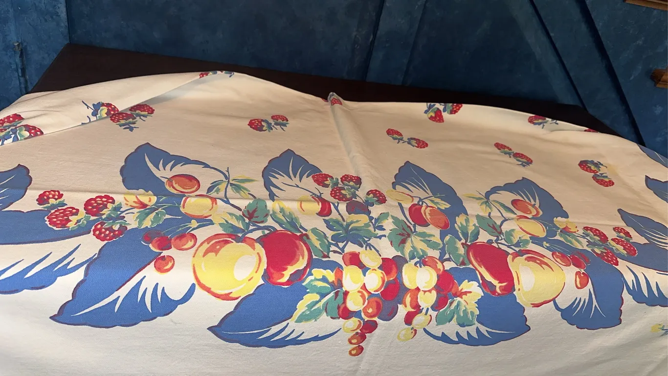 1950s printed tablecloth