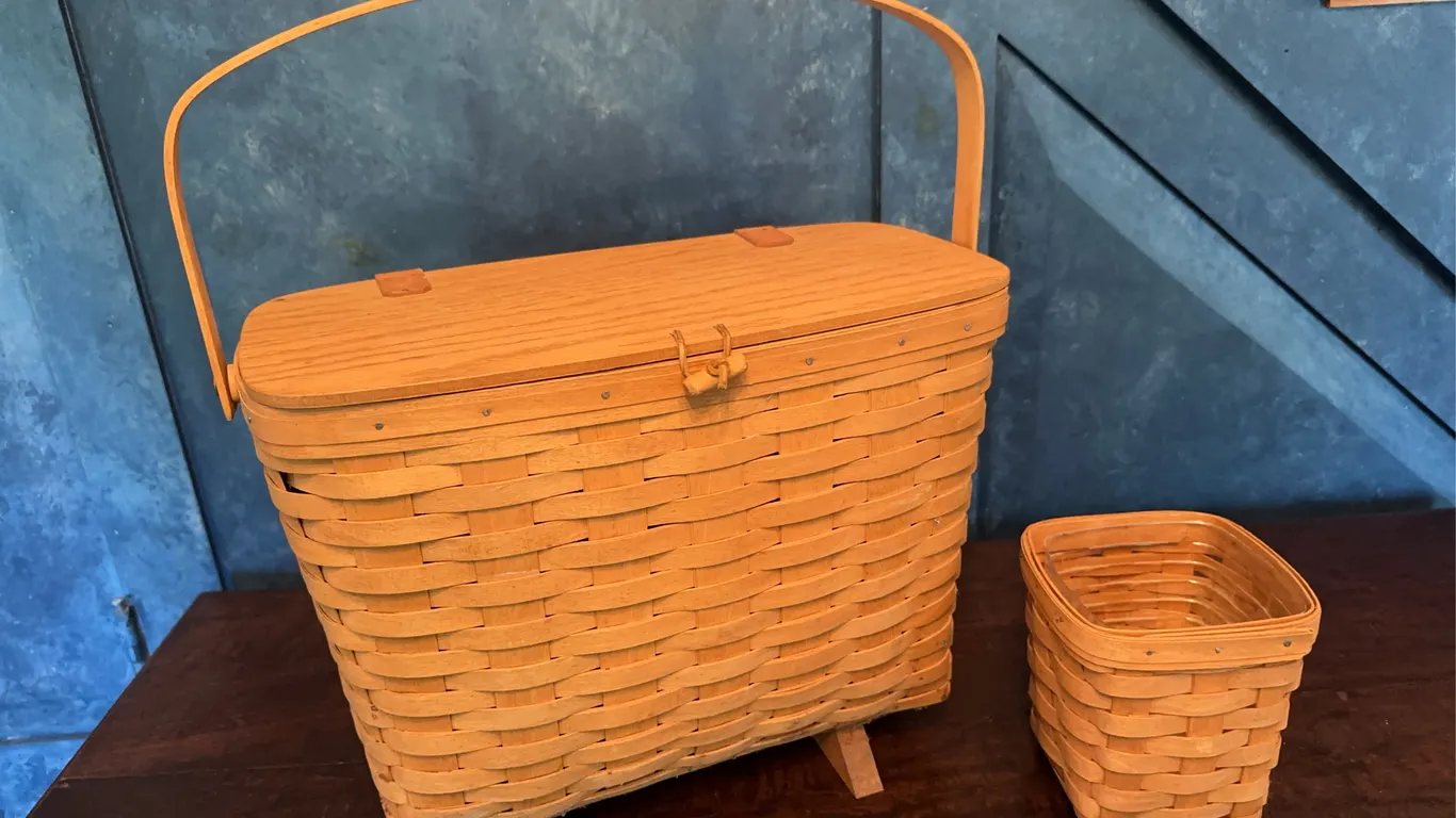 Longaberger baskets - magazine + smaller basket