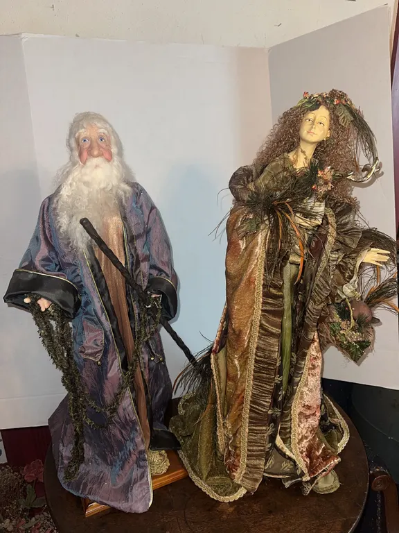 Large artisan Woodland fairy figurines – 27 inches high