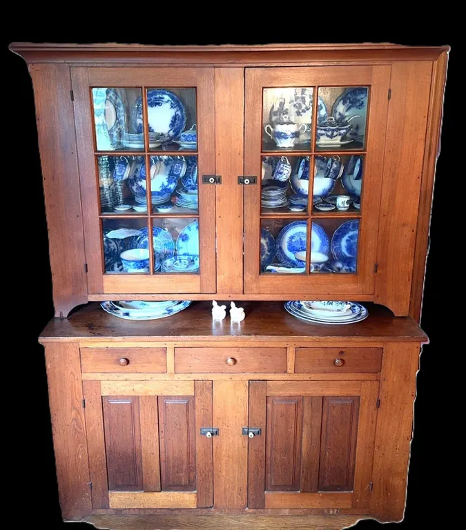 Absolutely, stunning primitive antique hutch