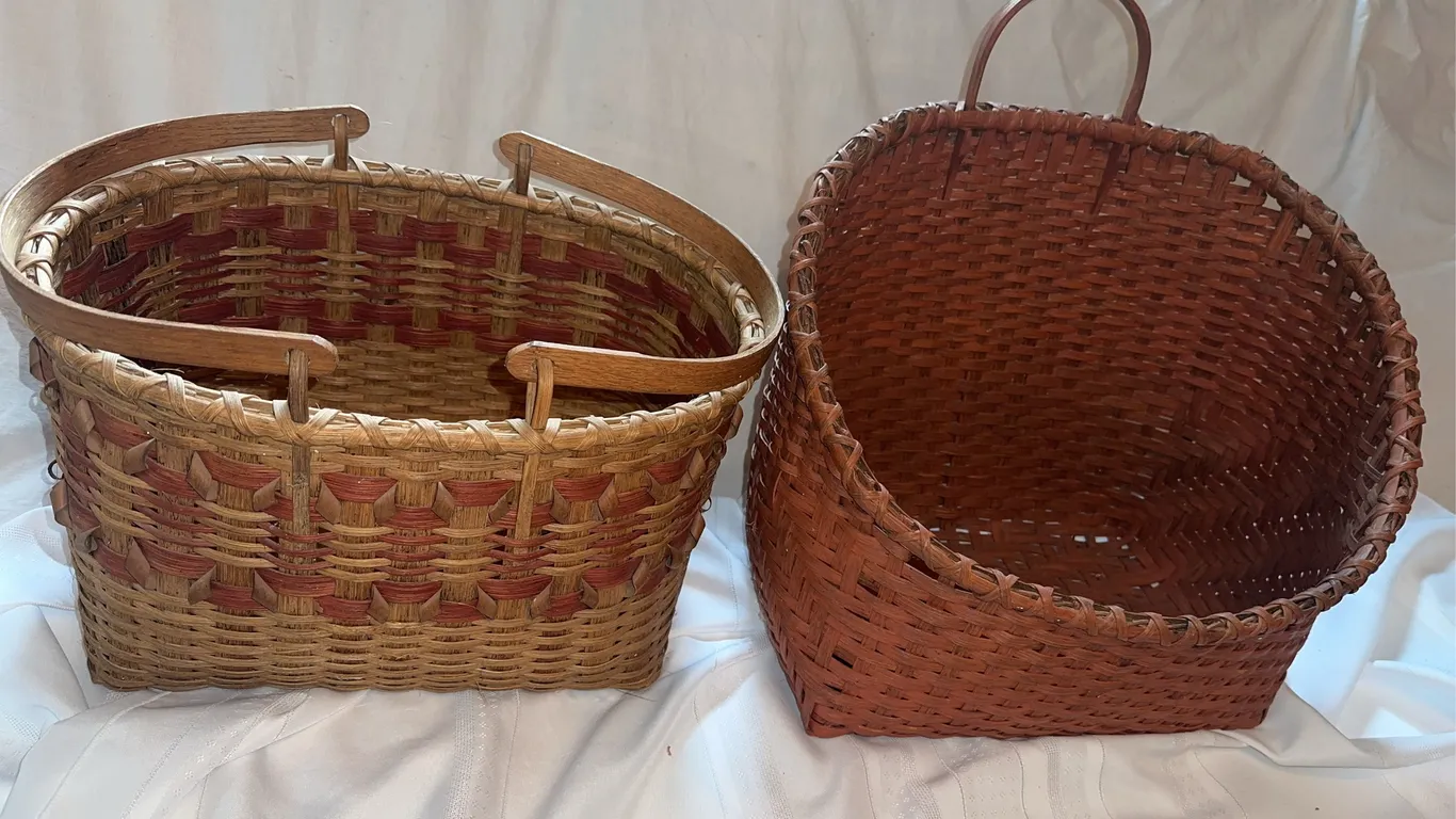 Two vintage/antique baskets