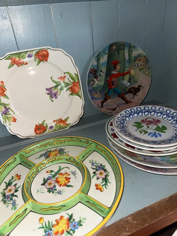 Vintage/antique china – Japan, etc., French Limoges collector plates