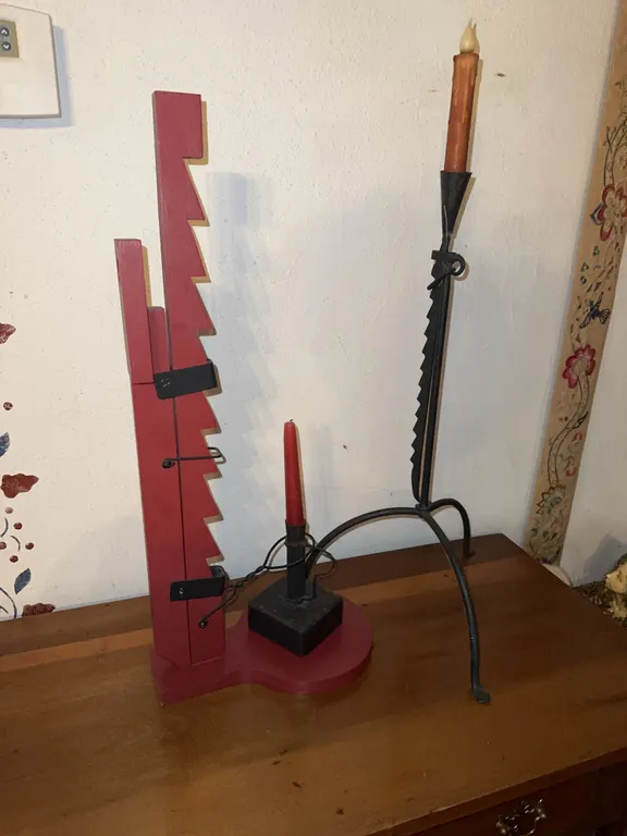 Primitive candleholders