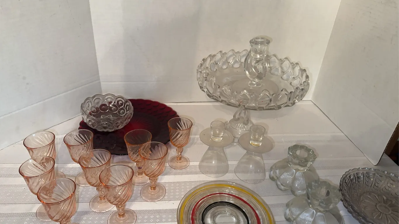 Vintage glassware