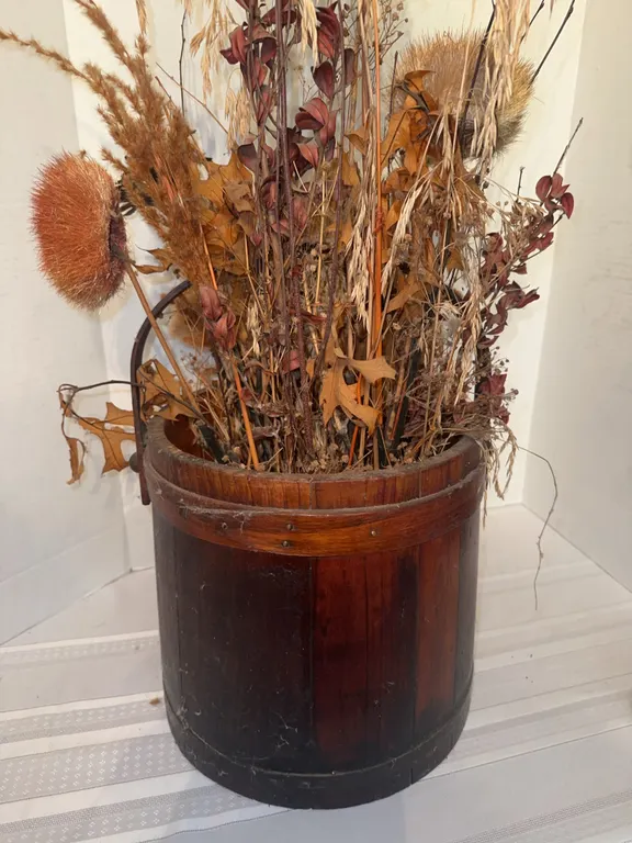 Large wood bucket